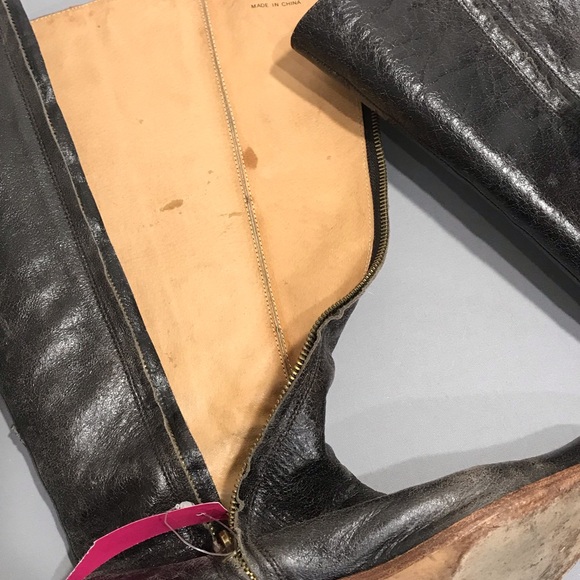 GEE WAWA tall ANTHROPOLOGIE chocolate brown boots - Picture 7 of 8